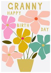 Floral Granny Birthday Card