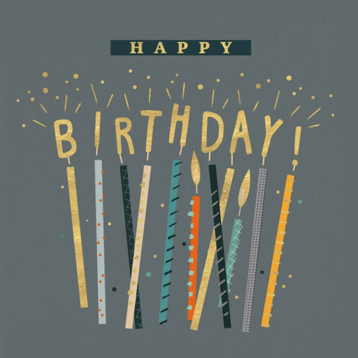 Sparkling Candles Birthday Card