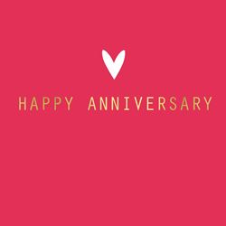 Heart Anniversary Card