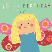 Butterfly Girl Birthday Card