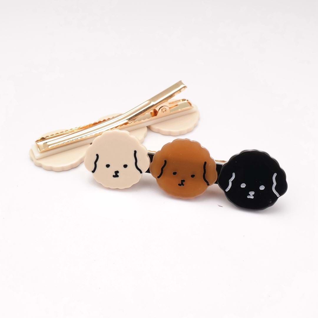 Dog Faces Hair Clip