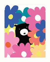 Bear and Flowers Greeting Card