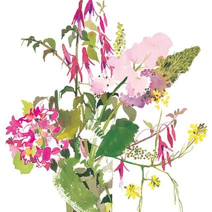 Cornish Wild Flowers Greeting Card