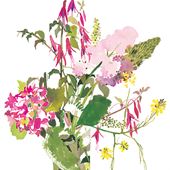 Cornish Wild Flowers Greeting Card