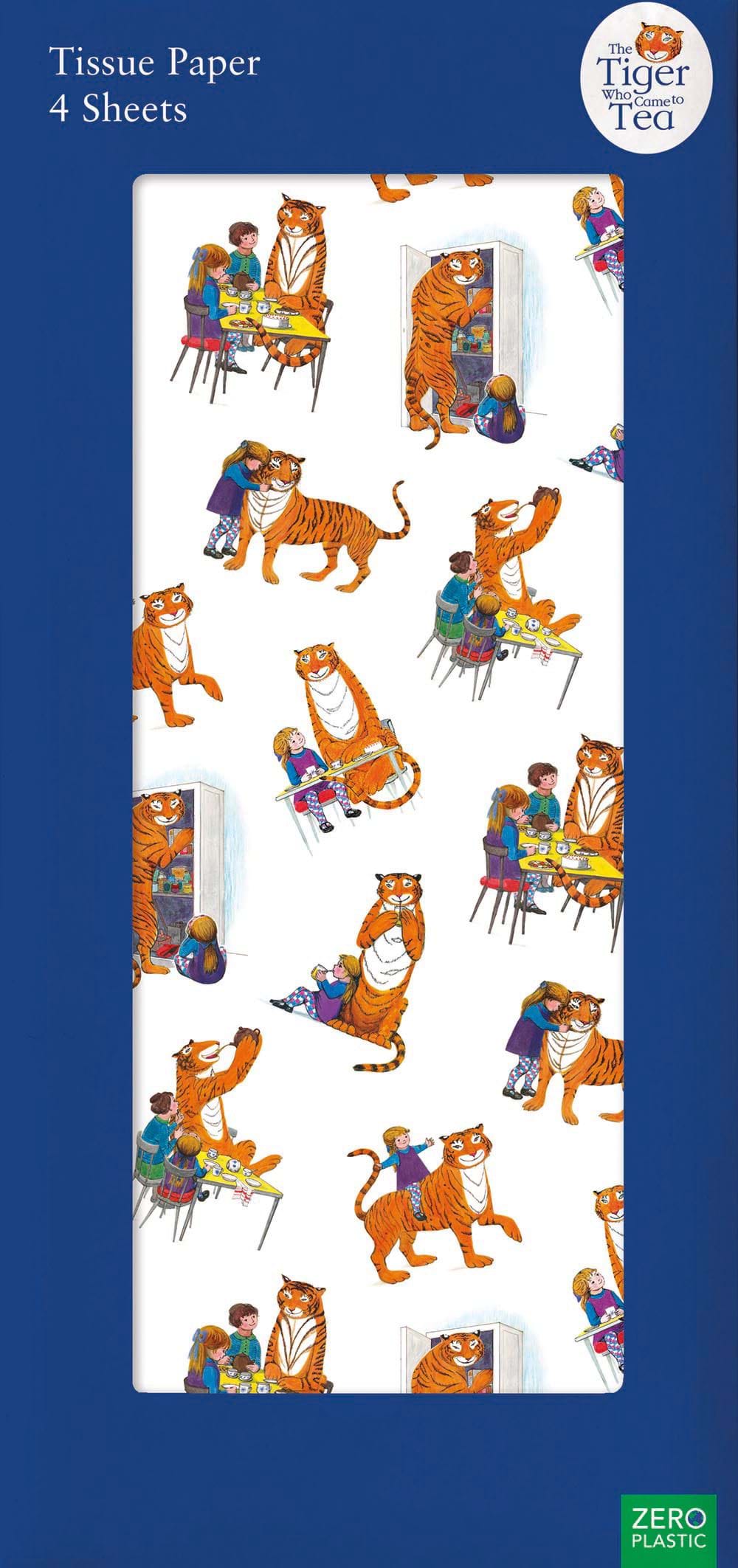 Tiger Who Came To Tea Tissue Paper - 4 Sheets