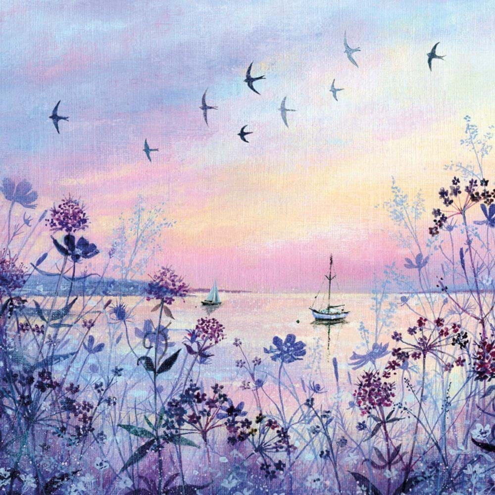 Swifts at Sunset Greeting Card