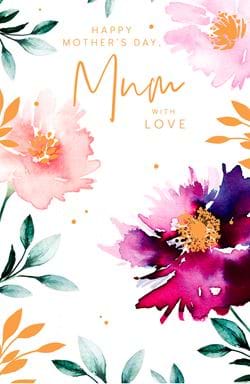 Painted Florals Mother's Day Card
