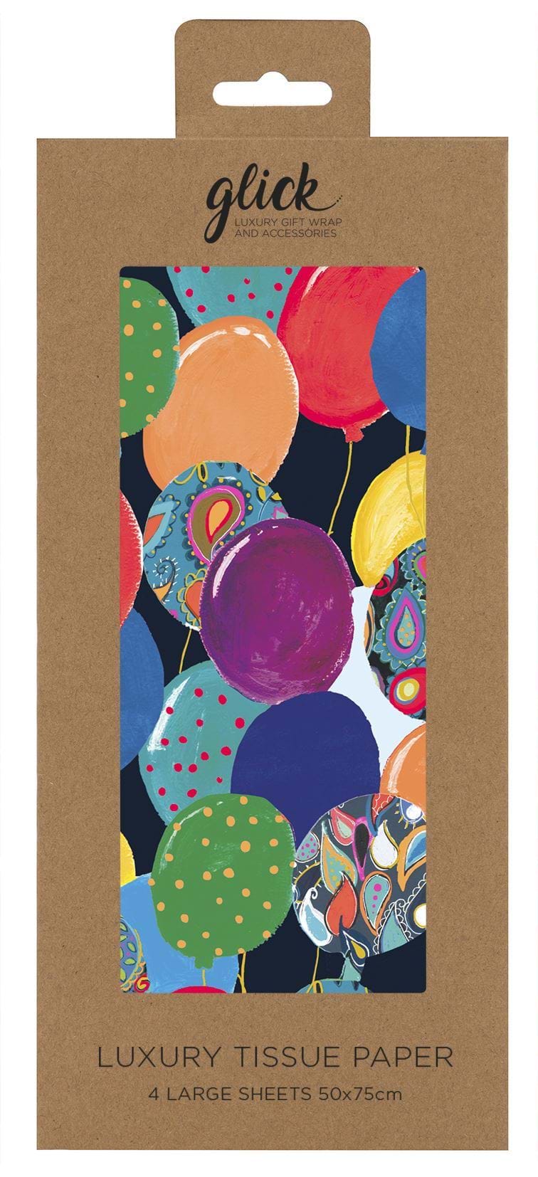 Balloons Tissue Paper - 4 Sheets