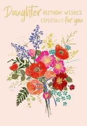 Bouquet Daughter Birthday Card