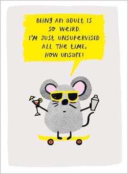 Being an Adult Birthday Card