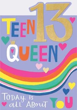 Teen Queen 13th Birthday Card