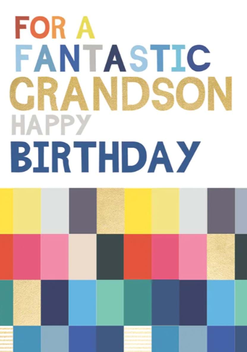 Fantastic Grandson Birthday Card