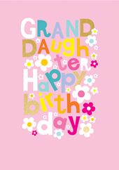 Daisies Granddaughter Birthday Card