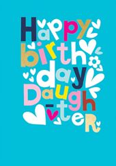 Teal Daughter Birthday Card