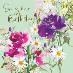 On Your Birthday Floral Birthday Card
