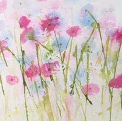A Flower Message Greeting Card