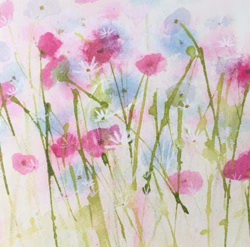 A Flower Message Greeting Card