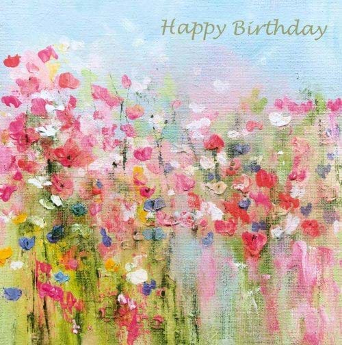 Floral Meadow Birthday Card