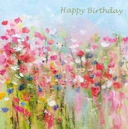 Floral Meadow Birthday Card