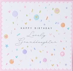 Lovely Granddaughter Birthday Card