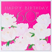 Floral 60th Birthday Card