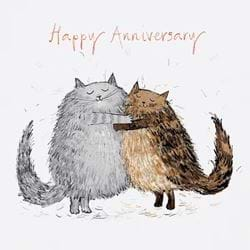 Hugs Anniversary Card