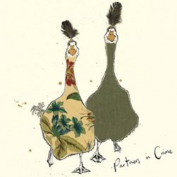 Partners in Crime Greeting Card