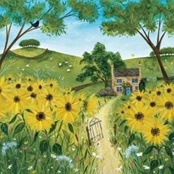 Sunflower Cottage Greeting Card