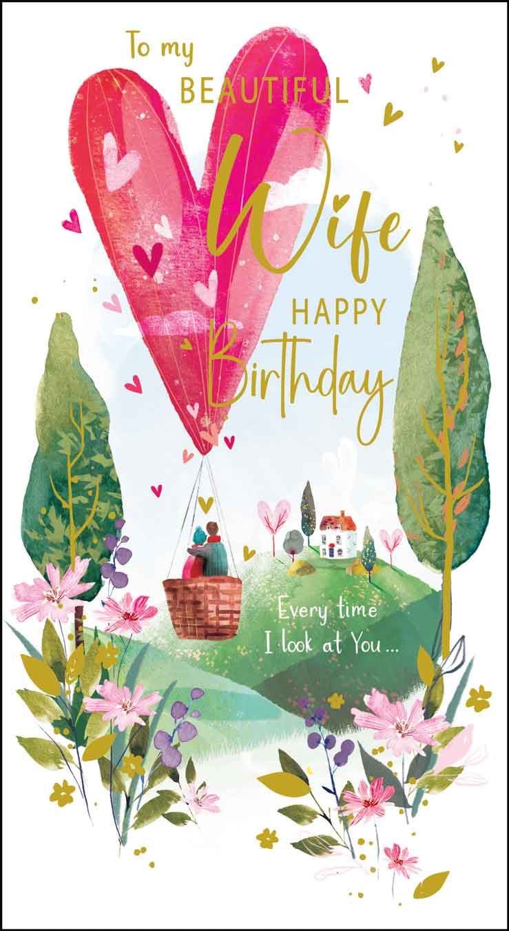 Beautiful Wife Birthday Card