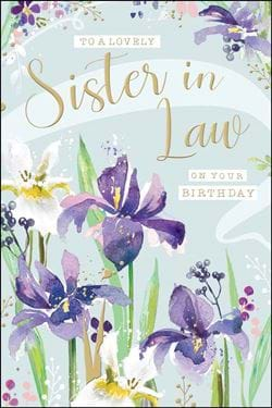 Floral Sister-in-law Birthday Card