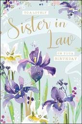 Floral Sister-in-law Birthday Card