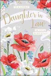 Floral Daughter-in-law Birthday Card