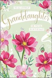 Lovely Granddaughter Birthday Card