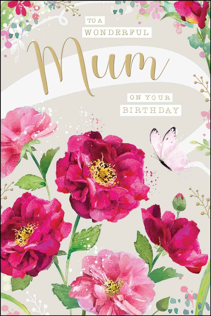 Wonderful Mum Birthday Card