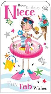 Fun and Fab Niece Birthday Card