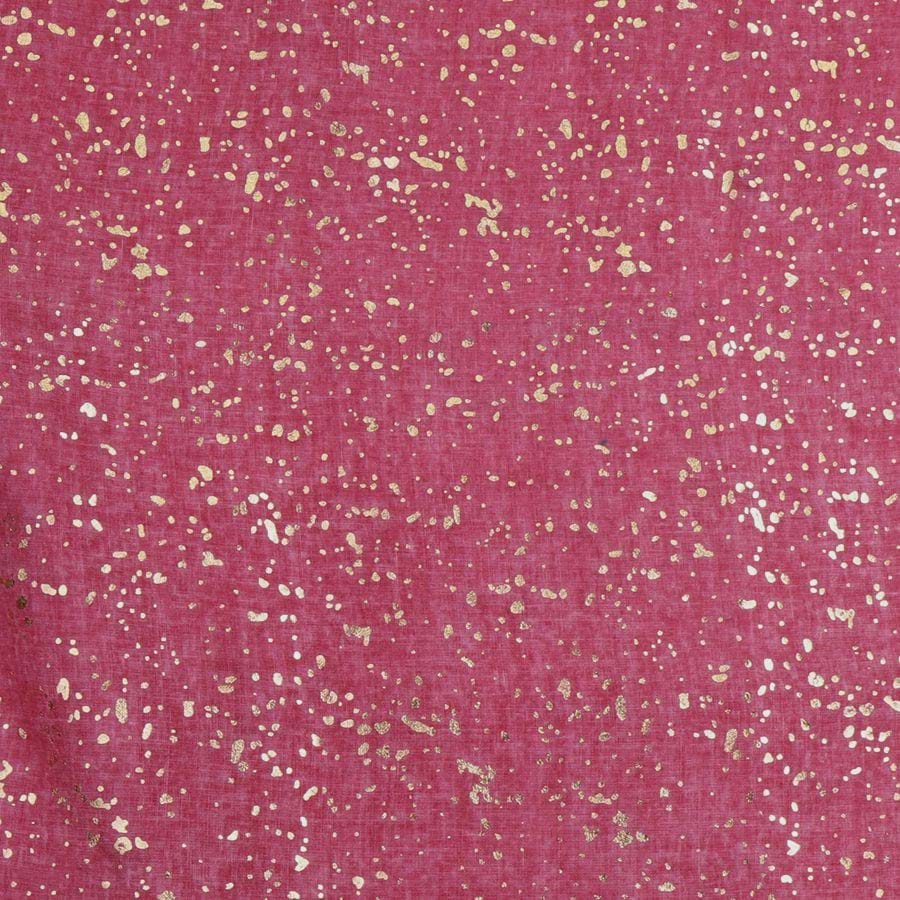 Pink and Metallic Rose Gold Dotty Print Scarf