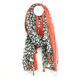 Olive Leaf Print Scarf