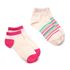 Pastel Stripes 2 Pair Pack Trainer Socks