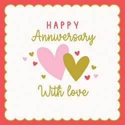 With Love Anniversary Card