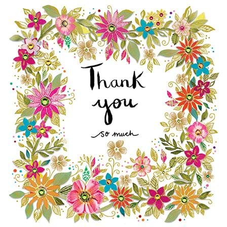 Floral Thank You Card