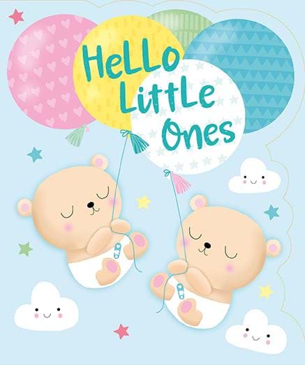 Hello Little Ones New Baby Twins Card