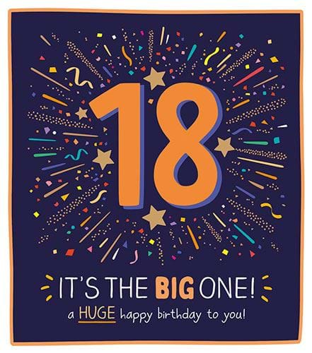 The Big One 18th Birthday Card