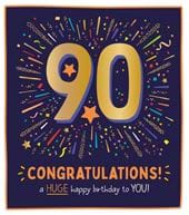 Congratulations 90th Birthday Card