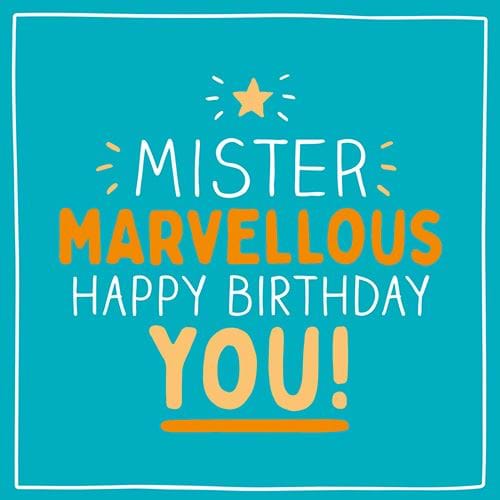 Mister Marvellous Birthday Card