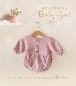 Beautiful New Baby Girl Card