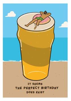 Beer Float Birthday Card