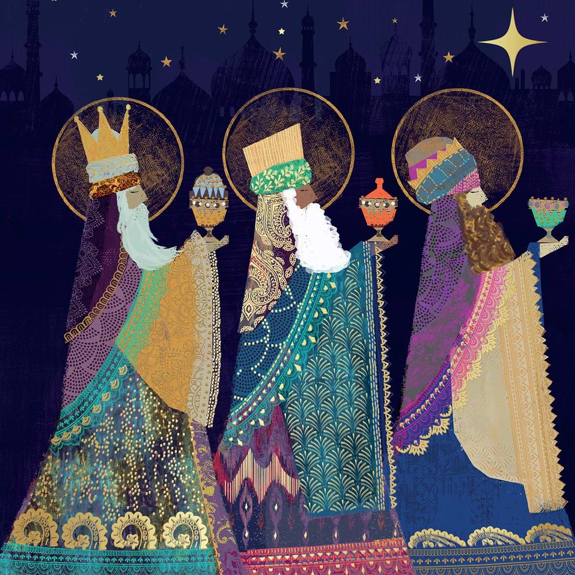 Majestic Kings - Personalised Christmas Card