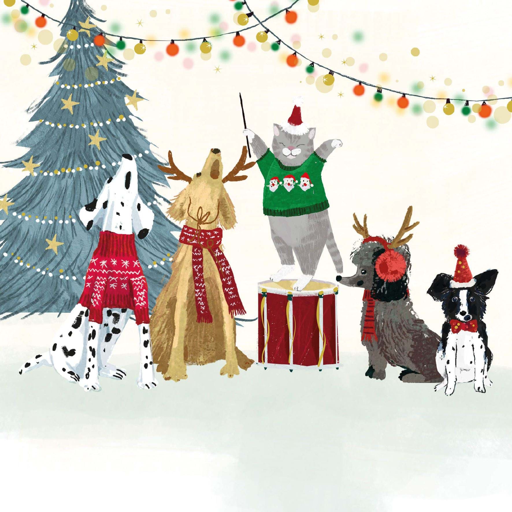 Doggy Choir - Personalised Christmas Card