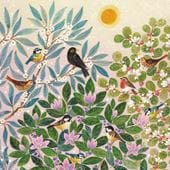 Sunshine Birds Greeting Card