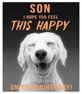 This Happy Son Birthday Card